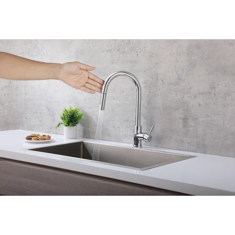 Elegant Lighting Luca Pull Down Spray Touch Kitchen Faucet