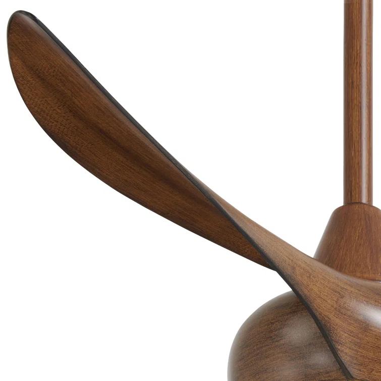 44" 3 - Blade LED Propeller Ceiling Fan with Remote Control and Light Kit Included