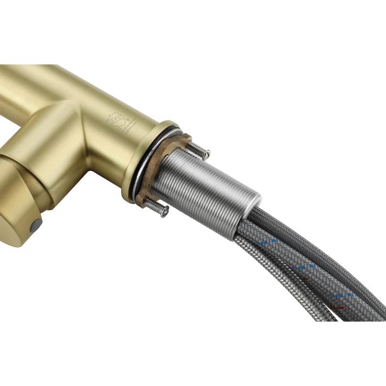 Elegant Lighting Yara Pull Down Spray Kitchen Faucet