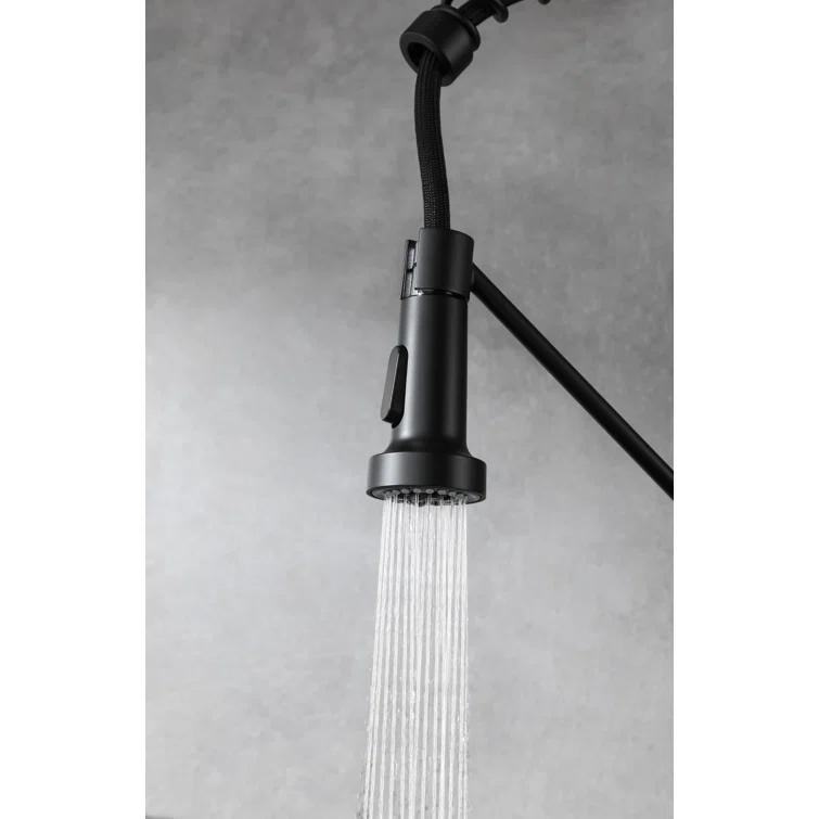 Elegant Lighting Yara Pull Down Spray Kitchen Faucet