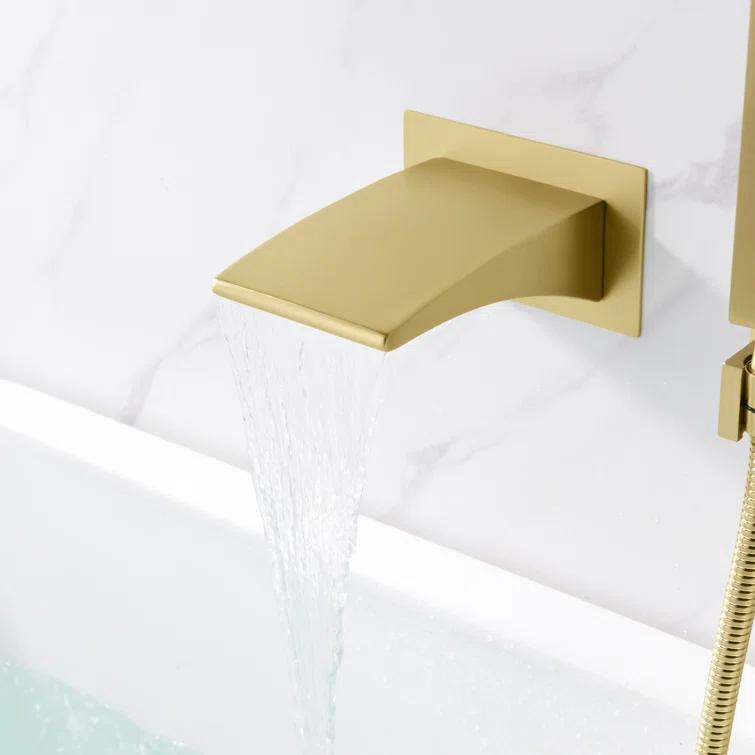 sumerain S2121BGW 1 Handle Bathroom Waterfall Faucet with Diverter