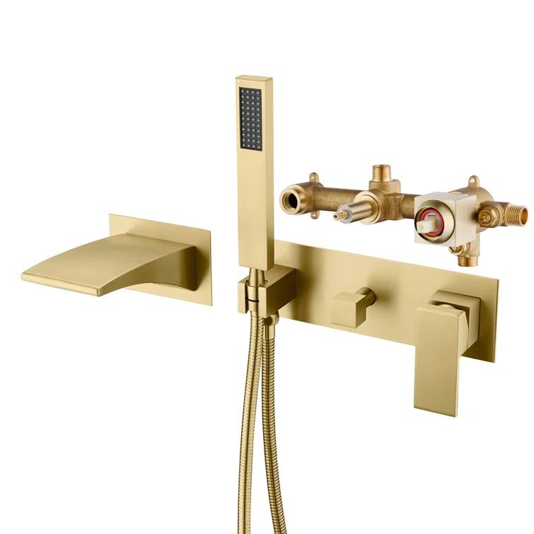 sumerain S2121BGW 1 Handle Bathroom Waterfall Faucet with Diverter