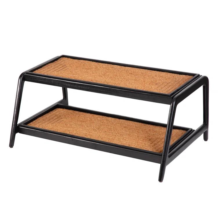 Solid Wood Boot Tray with Non-Slip Base – Waterproof Shoe Storage Cabinet for Entryway, Mudroom & Hallway