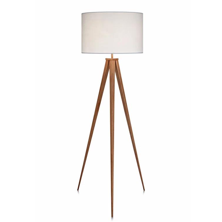 Cardone 60" Modern Standing Tripod Floor Lamp with Drum Shade