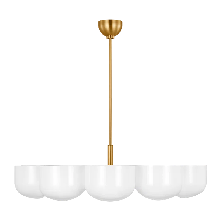 Cheverny Chandelier by Christiane Lemieux - Burnished Brass / 36"Dia