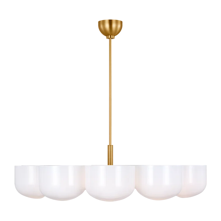 Cheverny Chandelier by Christiane Lemieux - Burnished Brass / 36"Dia