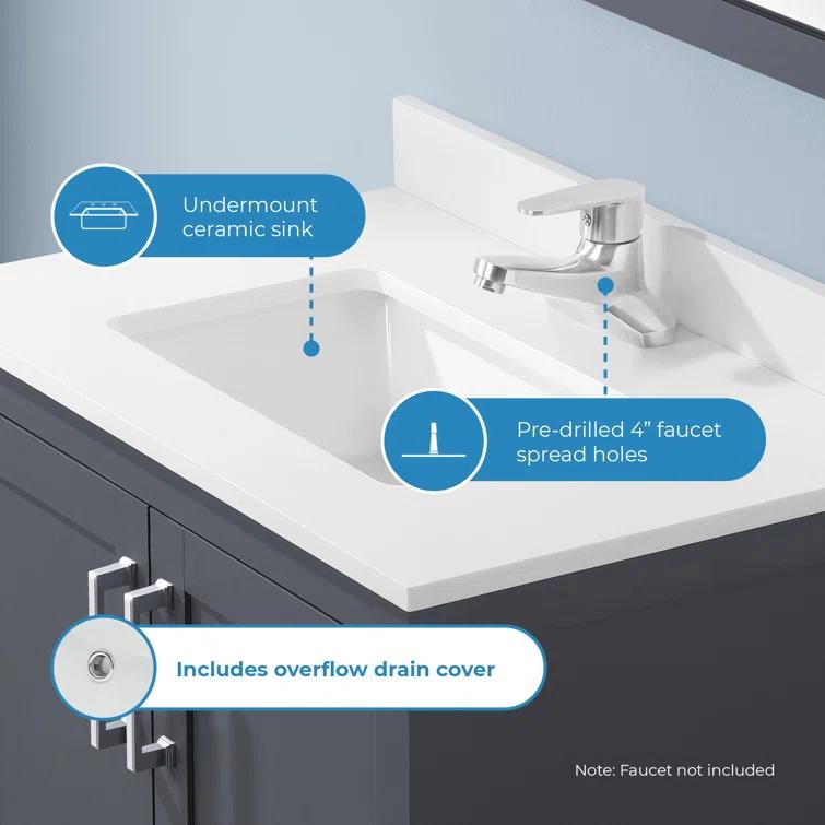 OVE Decors Vegas 30" Single Bathroom Vanity Set