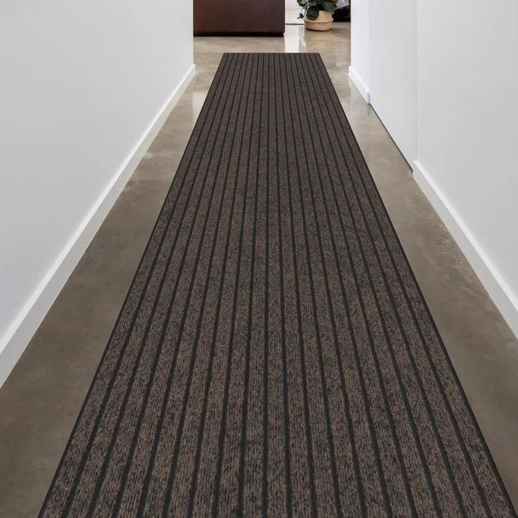 Custom Cut Non-Slip Rubberback Scrape Indoor/Outdoor Extra Long Runner Rugs for Hallway, Kitchen, Living Room, Garage, and Patio