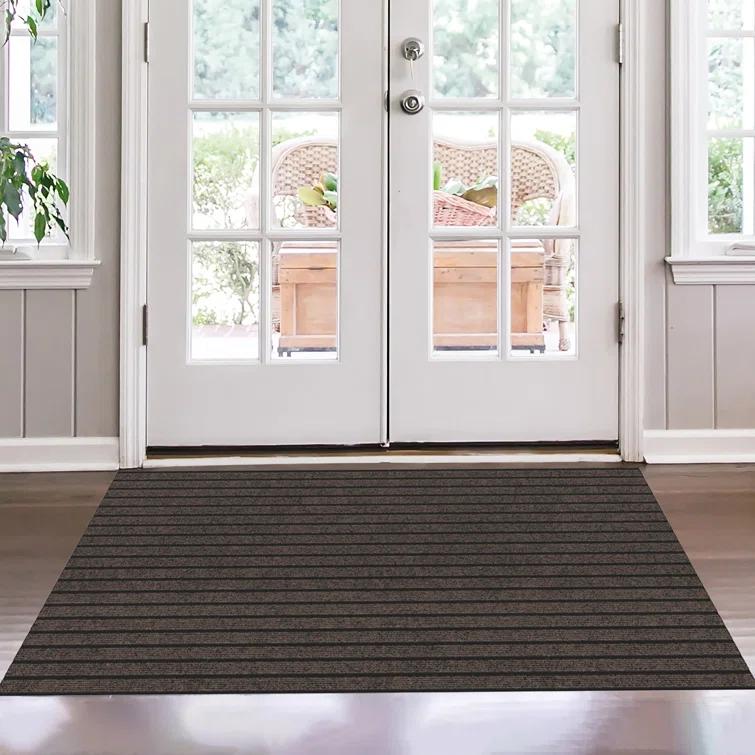 Custom Cut Non-Slip Rubberback Scrape Indoor/Outdoor Extra Long Runner Rugs for Hallway, Kitchen, Living Room, Garage, and Patio
