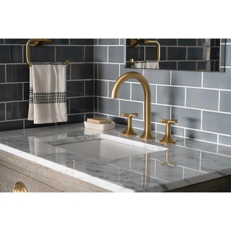 Verticyl 17" Rectangular Under-Mount Bathroom Sink with Overflow Drain