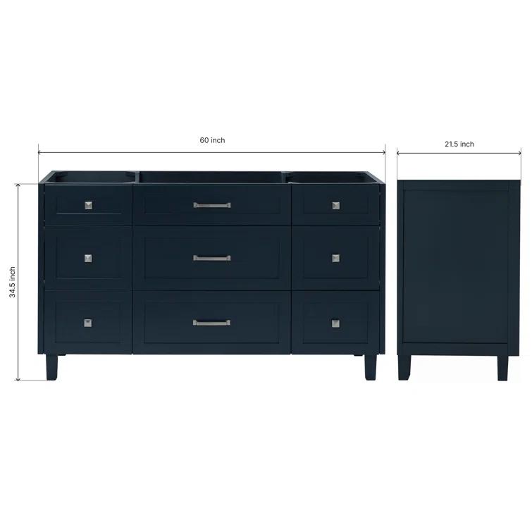 ARIEL Monreau 60 Single Bathroom Vanity Base Only