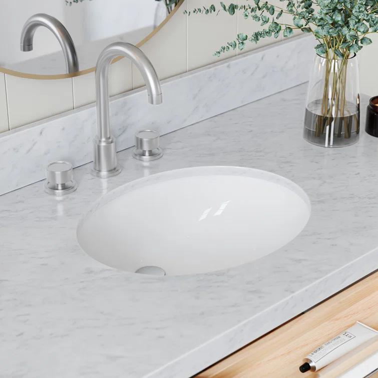 ARIEL Monrow 49 Single Sink Bathroom Vanity with Italian Carrara Marble Top