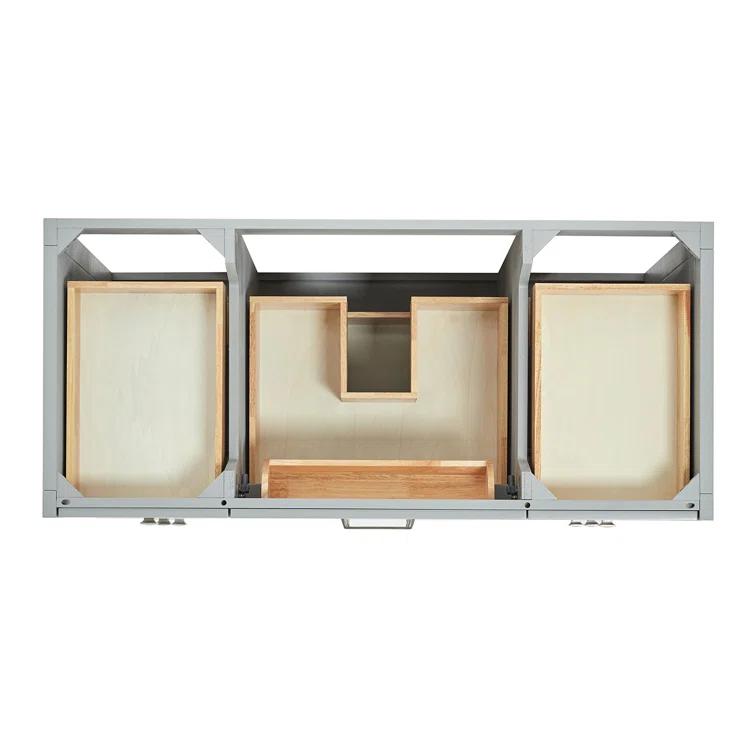 ARIEL Monrow 49 Single Sink Bathroom Vanity with Italian Carrara Marble Top
