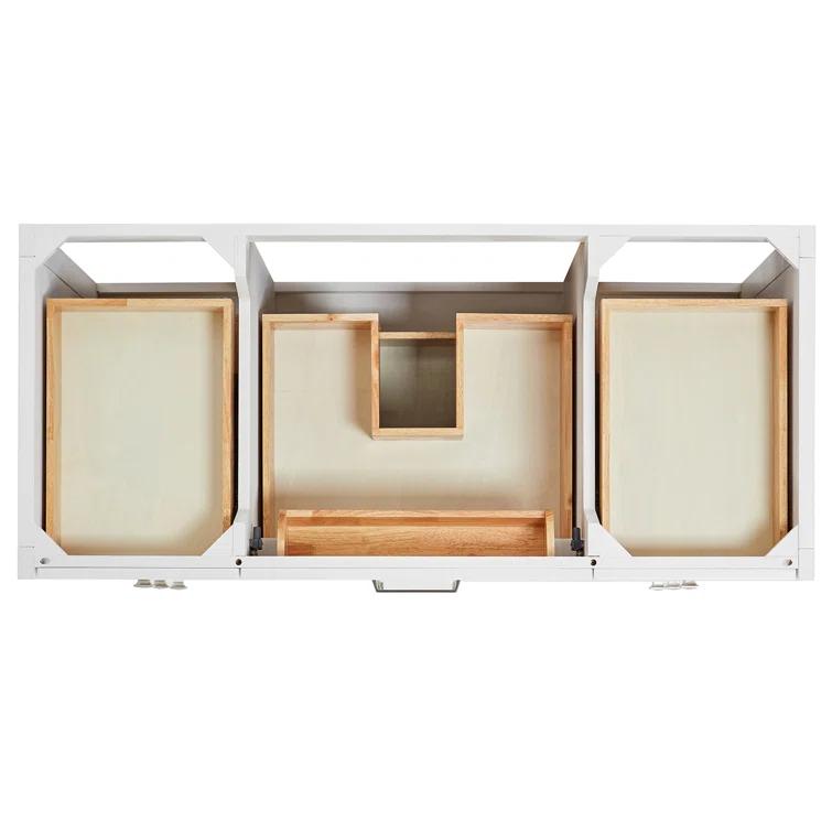 ARIEL Monrow 49 Single Sink Bathroom Vanity with Italian Carrara Marble Top