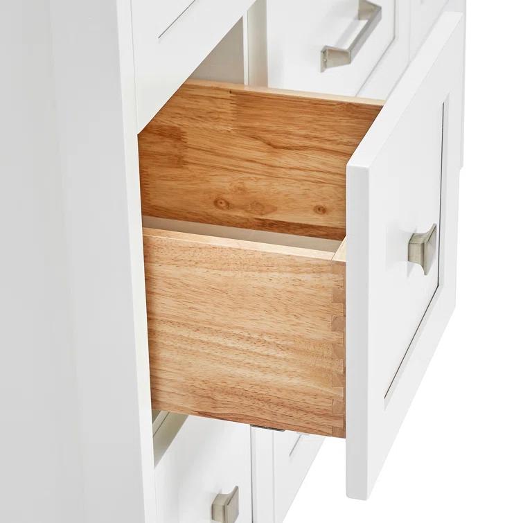 ARIEL Monrow 49 Single Sink Bathroom Vanity with Italian Carrara Marble Top