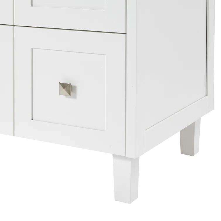 ARIEL Monrow 49 Single Sink Bathroom Vanity with Italian Carrara Marble Top
