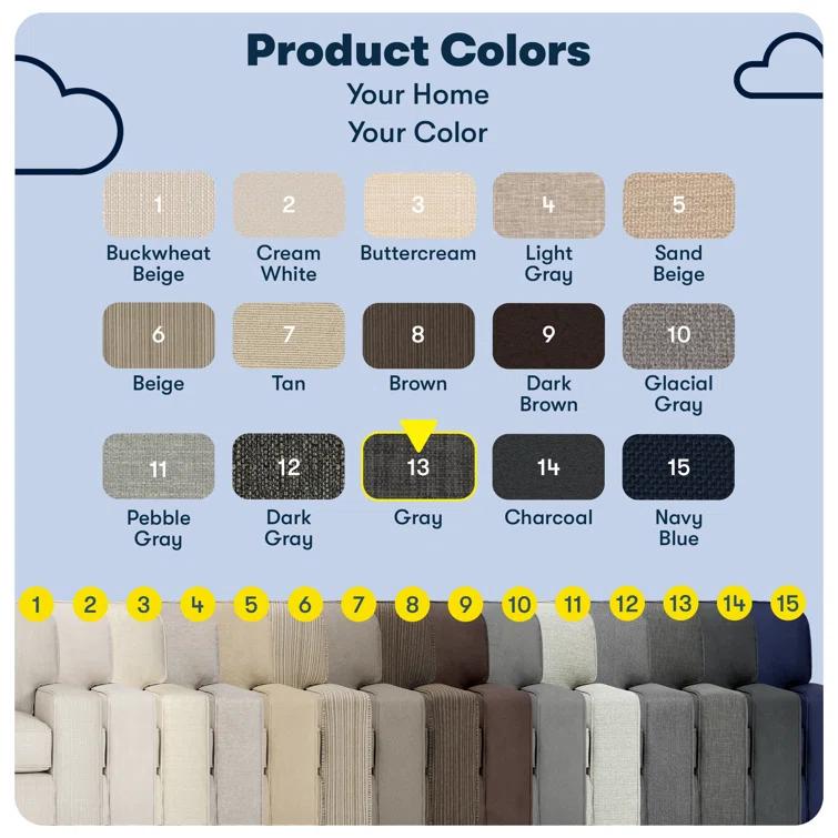 Serta Palisades 73" Track Arm Sofa, Easy Care Fabric, Soft Pillow Back, Pocket Coil Seat Cushions