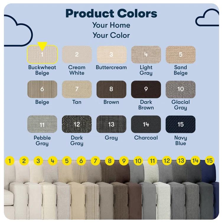Serta Palisades 73" Track Arm Sofa, Easy Care Fabric, Soft Pillow Back, Pocket Coil Seat Cushions