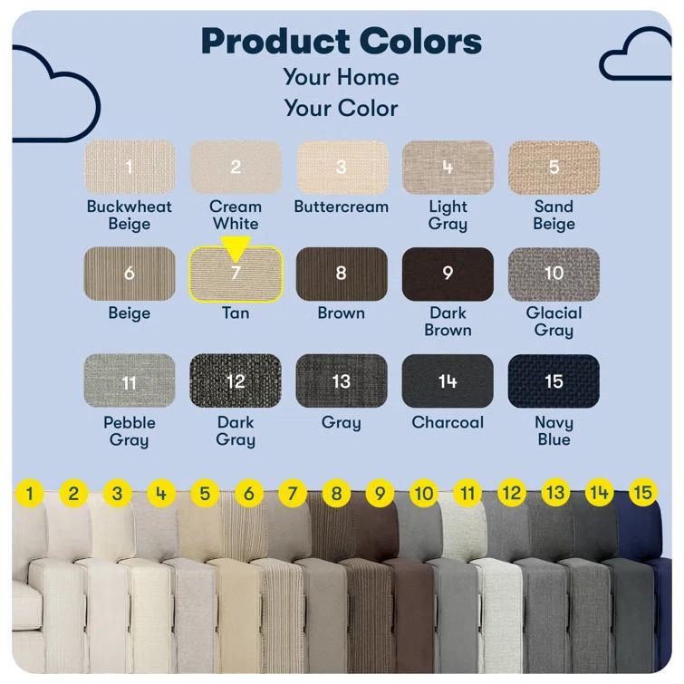 Serta Palisades 73" Track Arm Sofa, Easy Care Fabric, Soft Pillow Back, Pocket Coil Seat Cushions