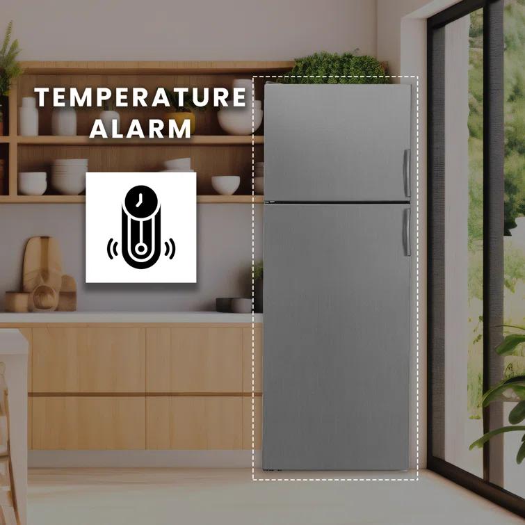 Equator Advanced Appliances Equator 14.3 cf Stainless Refrigerator-Freezer Top Mount Frost Free E-Star Europe RF 142 S