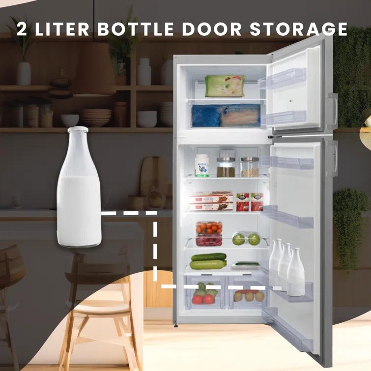 Equator Advanced Appliances Equator 14.3 cf Stainless Refrigerator-Freezer Top Mount Frost Free E-Star Europe RF 142 S