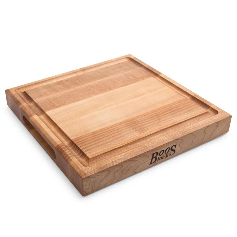 John Boos John Boos Chef's Collection Edge Grain 1.75" Maple Cutting Board with Groove
