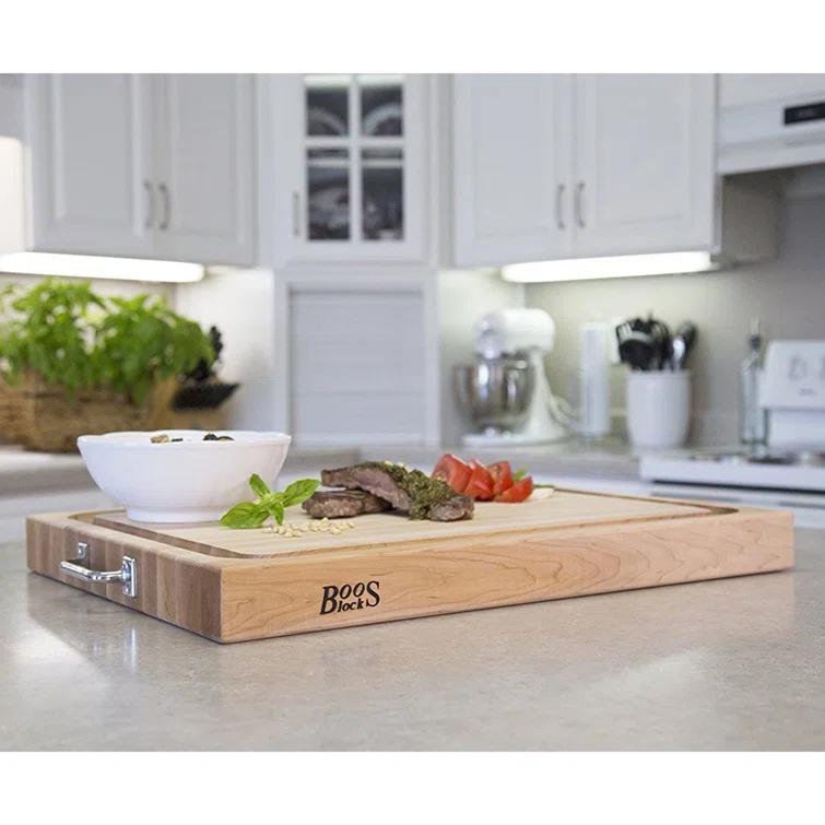 John Boos Wood Edge Grain Reversible Cutting Board