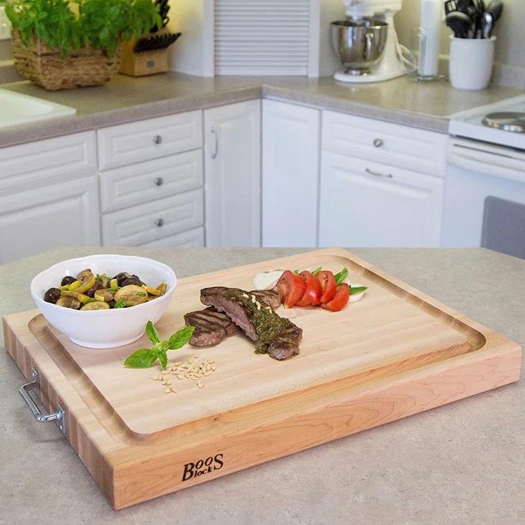 John Boos Wood Edge Grain Reversible Cutting Board