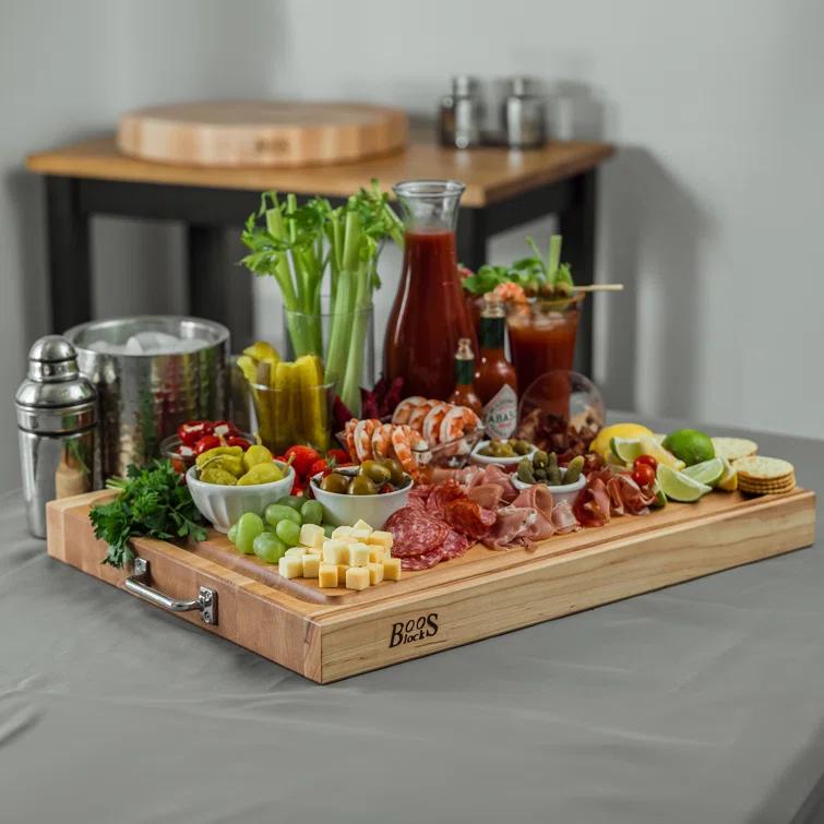 John Boos Wood Edge Grain Reversible Cutting Board