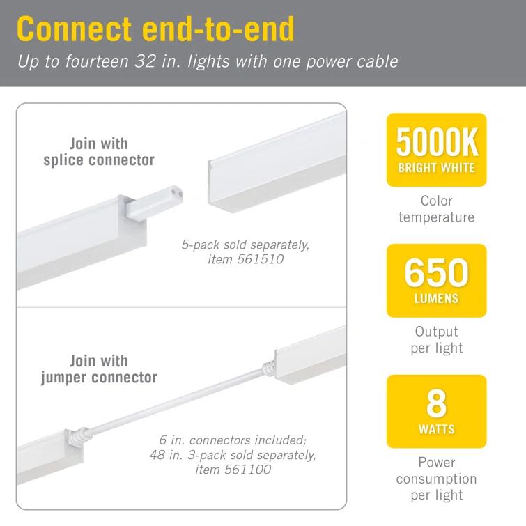 LED 32'' Under Cabinet Linkable Light Bar