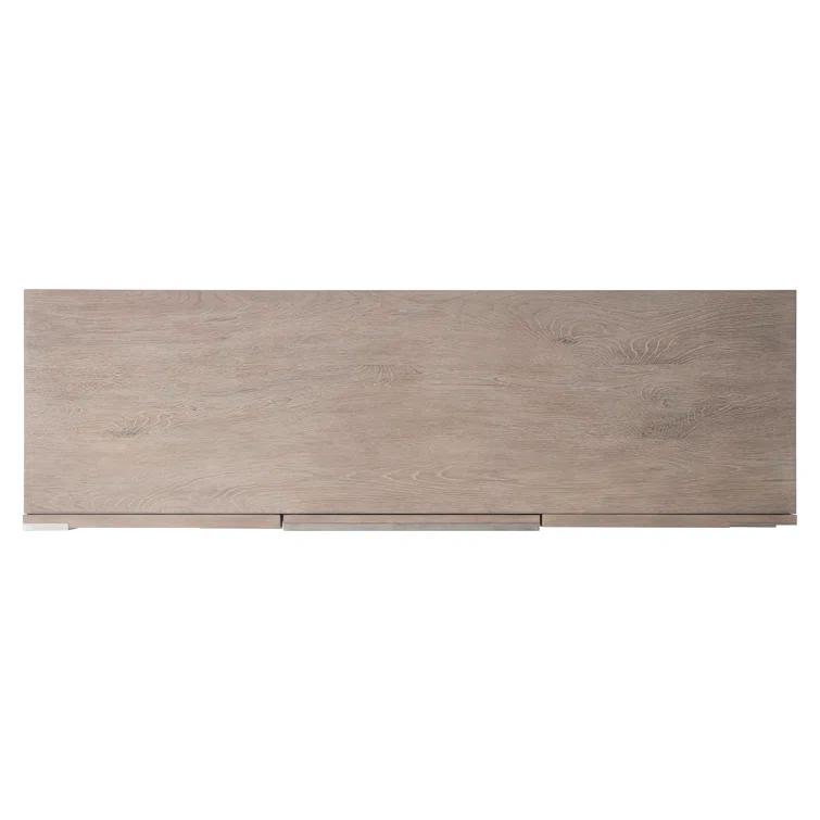 Azlin 64'' Chai and Steel Dust Sideboard with Geometric Overlay