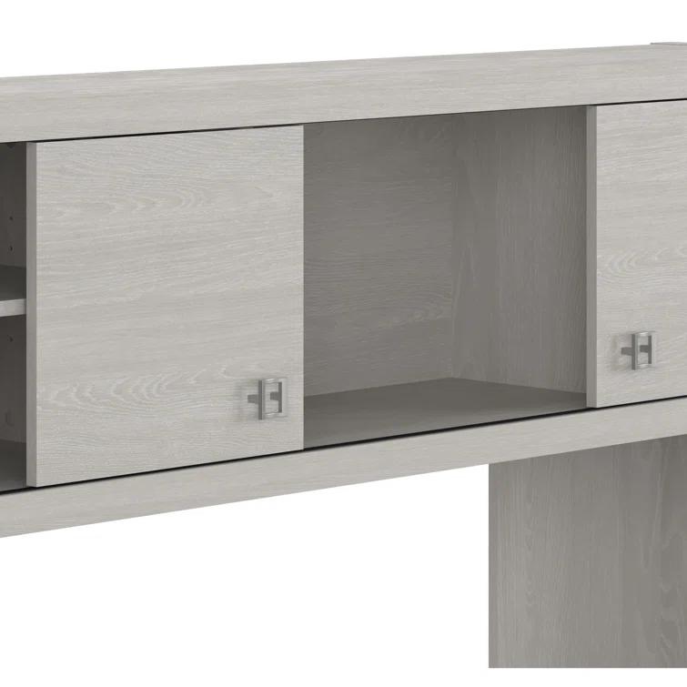 Echo 2-Piece L-Shape Computer Desk Office Set with Hutch