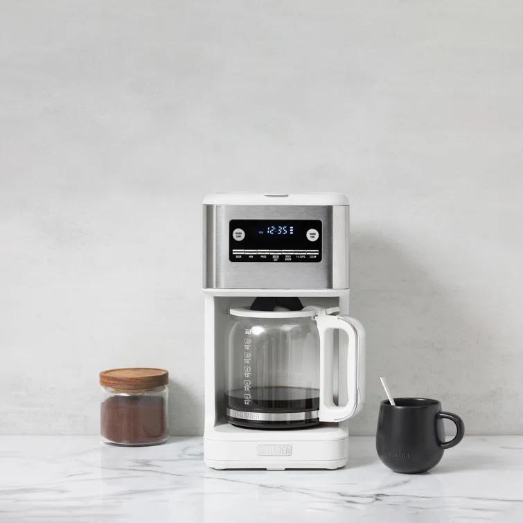 HADEN Generous Brew White 14-Cup Drip Coffee Maker