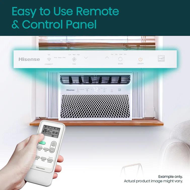 8,000 BTU Smart Window Inverter Air Conditioner with Wi-fi and Remote Control for up to 350 sq. ft.