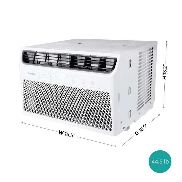 8,000 BTU Smart Window Inverter Air Conditioner with Wi-fi and Remote Control for up to 350 sq. ft.