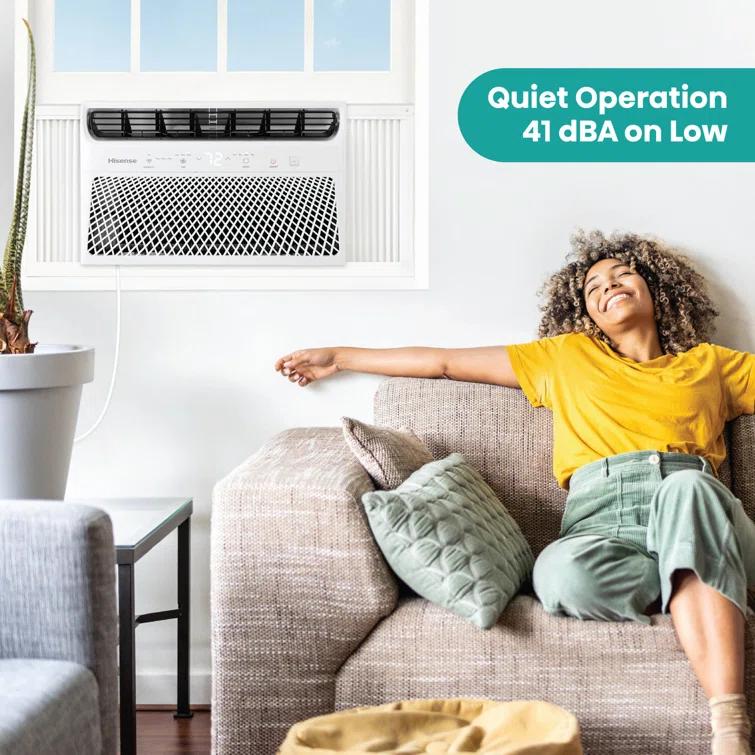 8,000 BTU Smart Window Inverter Air Conditioner with Wi-fi and Remote Control for up to 350 sq. ft.