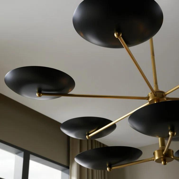Griffith Bronze and Brass Two Tiered Outdoor Chandelier