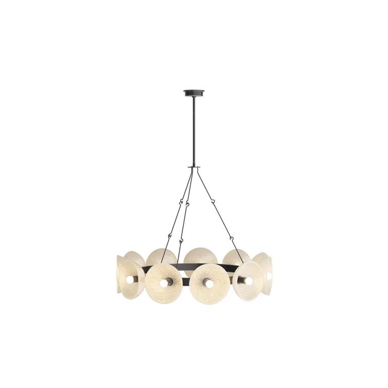 Apollo English Bronze and Glass Orb Chandelier