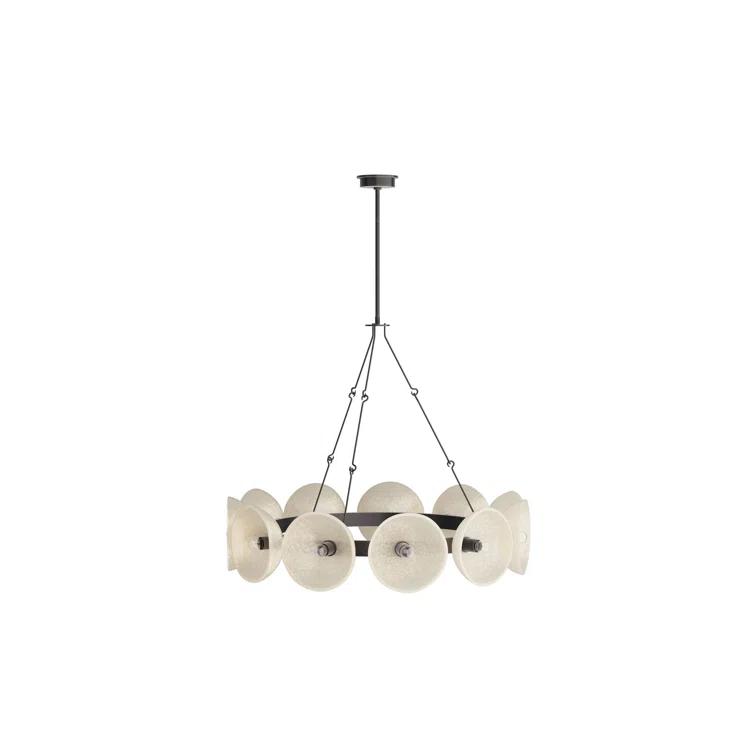 Apollo English Bronze and Glass Orb Chandelier