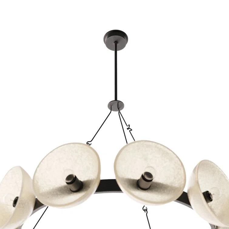 Apollo English Bronze and Glass Orb Chandelier