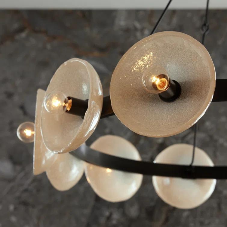 Apollo English Bronze and Glass Orb Chandelier