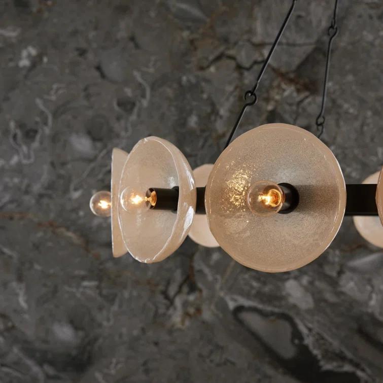 Apollo English Bronze and Glass Orb Chandelier