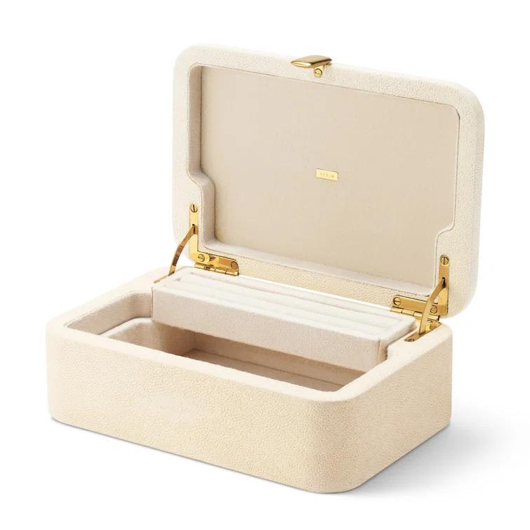 AERIN Abella Shagreen Small Jewelry Box