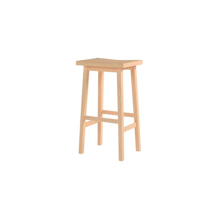 PJ Wood Solid Wood Accent Stool
