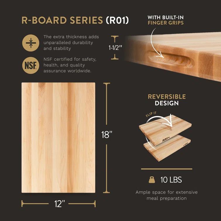 John Boos 18"x12" Maple Cutting Board