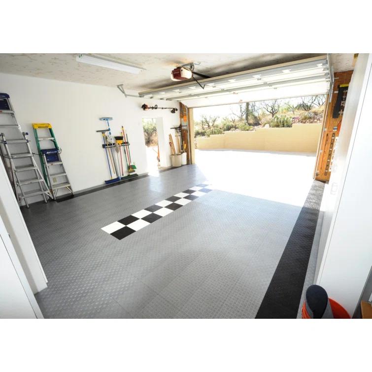 Diamond MotorDeck 12'' W x 12'' L Garage Flooring Tiles in Black