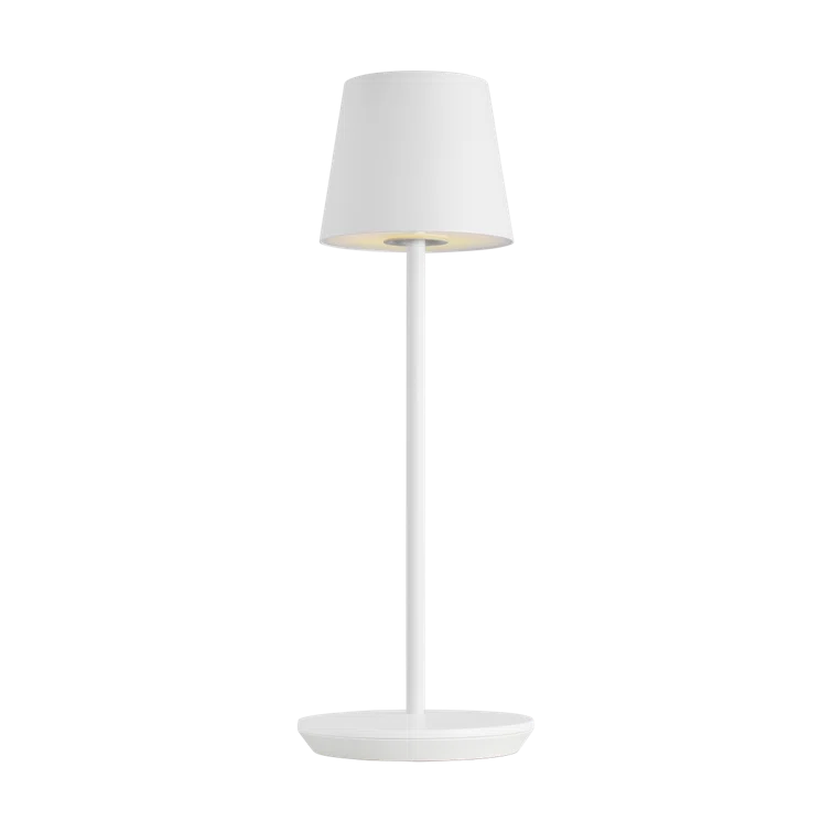 Carla Cordless Table Lamp - White / Small
