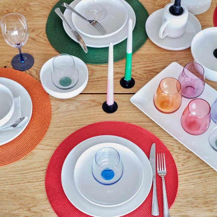 Oneida Entertain 365 24 Seven White 12 - Piece Dinnerware Set (Set of 4)