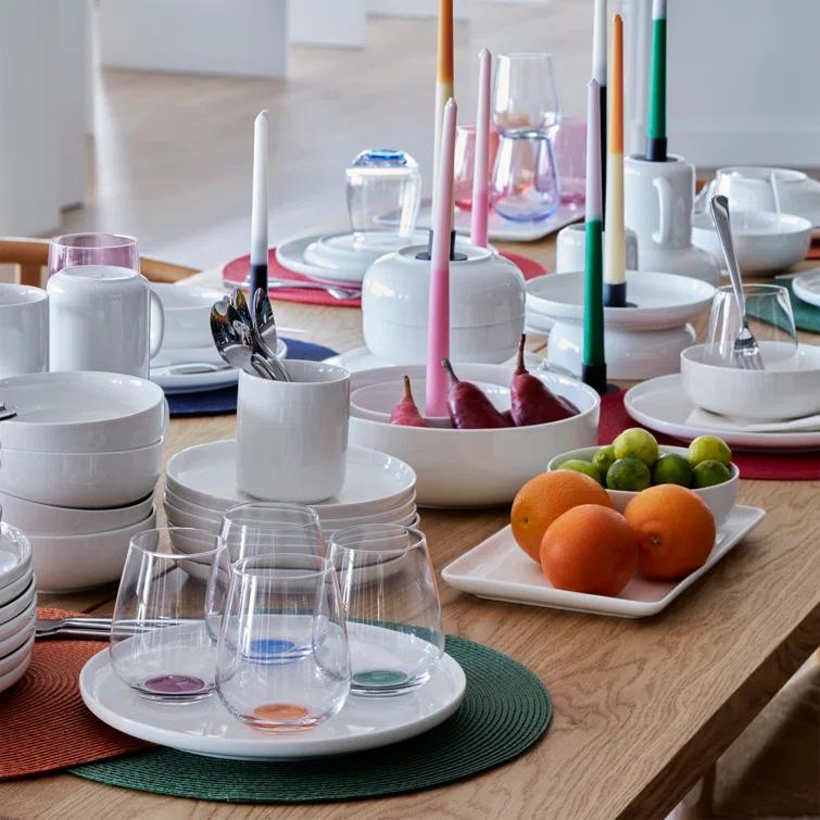 Oneida Entertain 365 24 Seven White 12 - Piece Dinnerware Set (Set of 4)