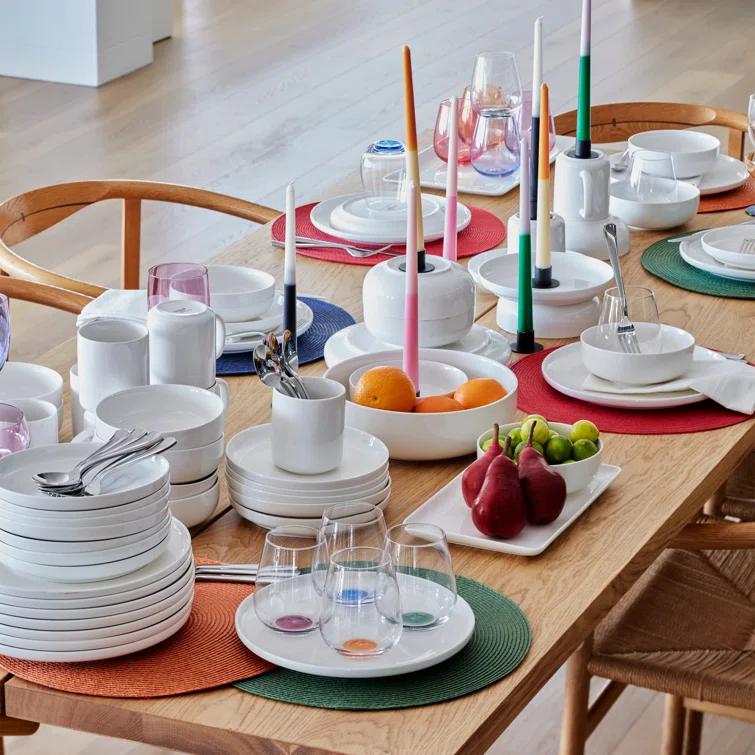Oneida Entertain 365 24 Seven White 12 - Piece Dinnerware Set (Set of 4)